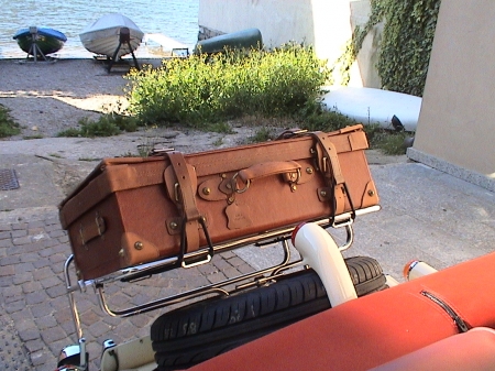 classic car luggage straps