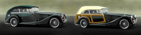 Morgan 2+2 seater coup� vs  Morgan 4-seater woodie Hard-top.jpg